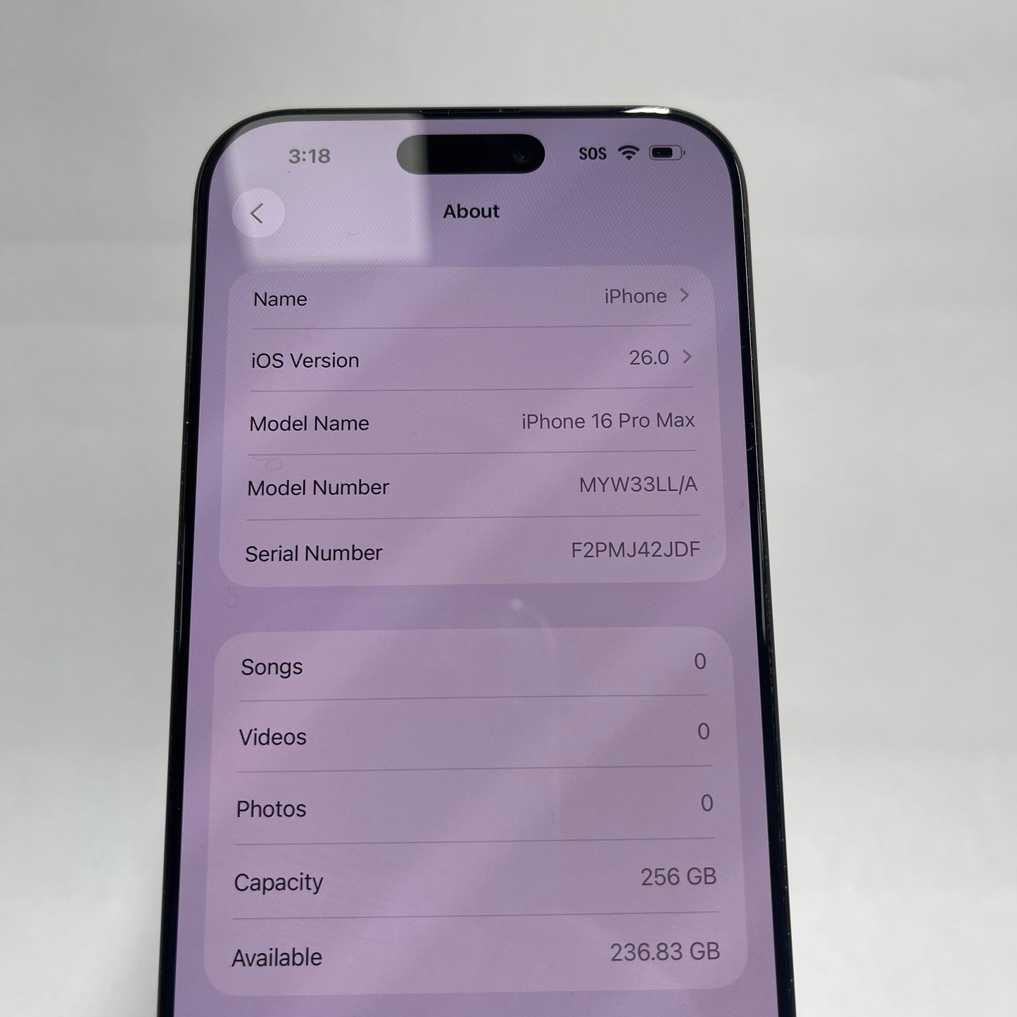 Factory Unlocked Apple iPhone 16 Pro Max 256GB Black MYW33LL/A