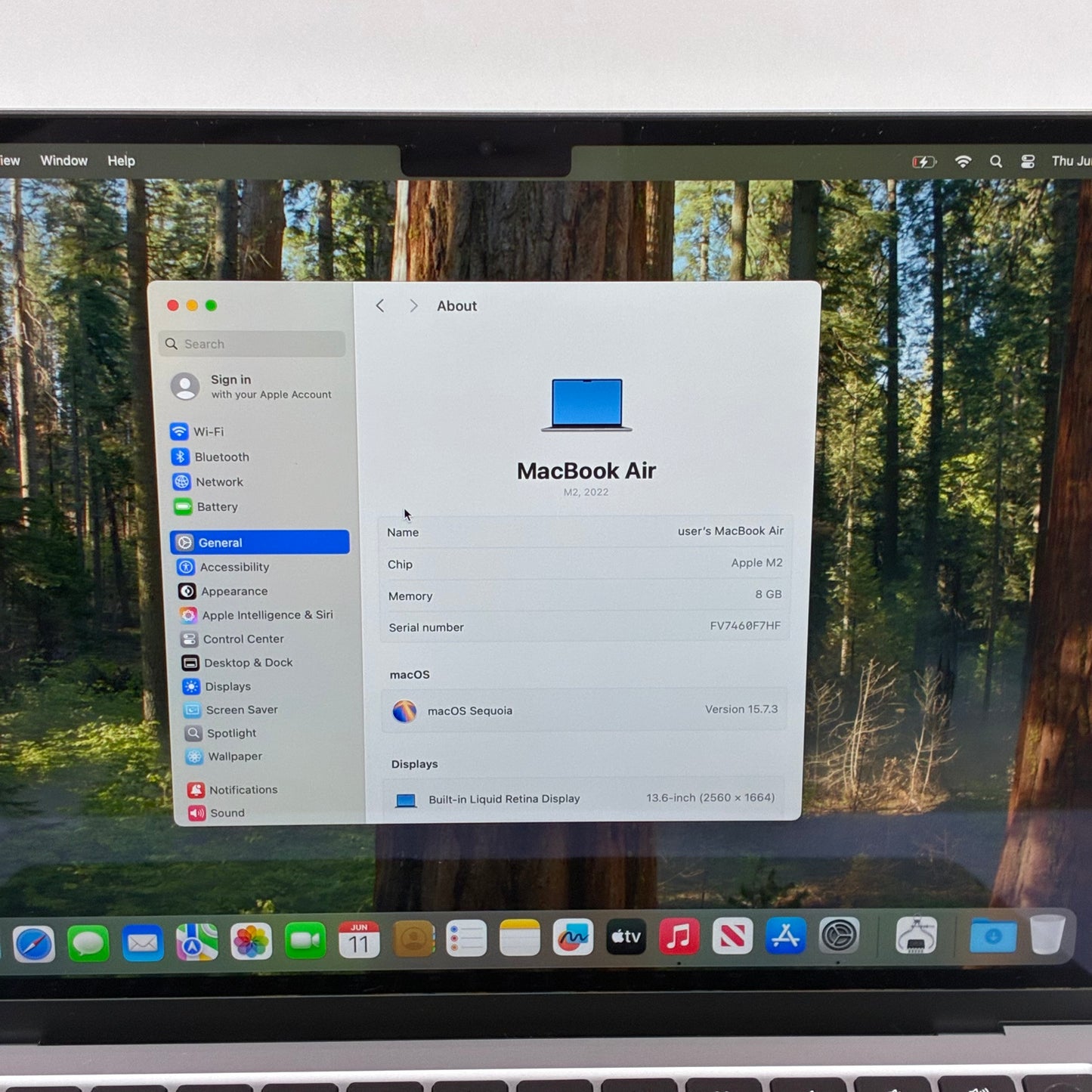 2022 Apple MacBook Air 13.6" M2 8C GPU 3.5GHz 8GB RAM 512GB SSD FLXX3LL/A