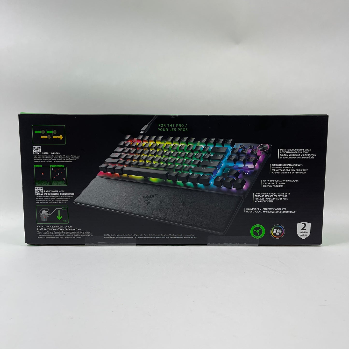 New Razer Huntsman v3 Pro Tenkeyless Gaming Keyboard RZ03-04980200-R3U1
