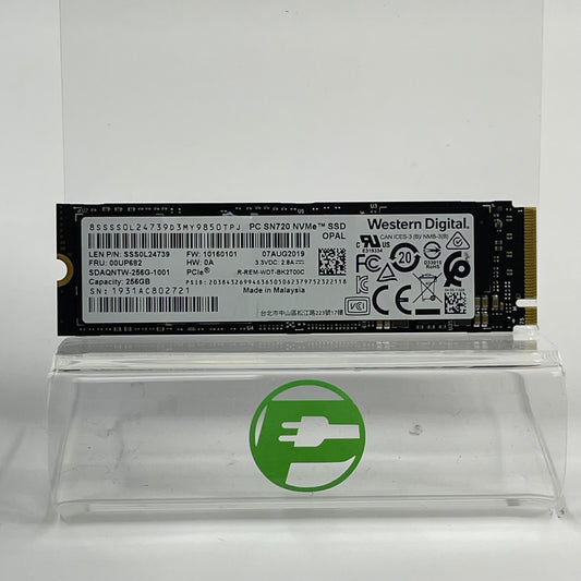 Western Digital WD 2280mm PC SN720 256GB M.2 NVMe Gen 3.0 x 4 SSD
