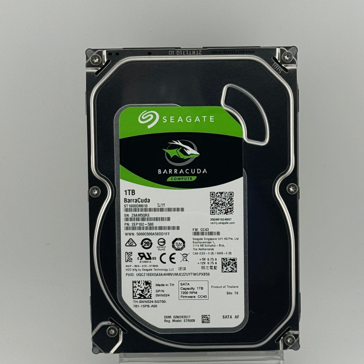 Seagate 3.5" Barracuda 1TB SATA III 6Gbps HDD 2EP102-500