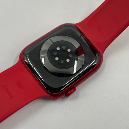GPS Only Apple Watch Series 9 45MM Product Red Aluminum Red Sport Band A2980