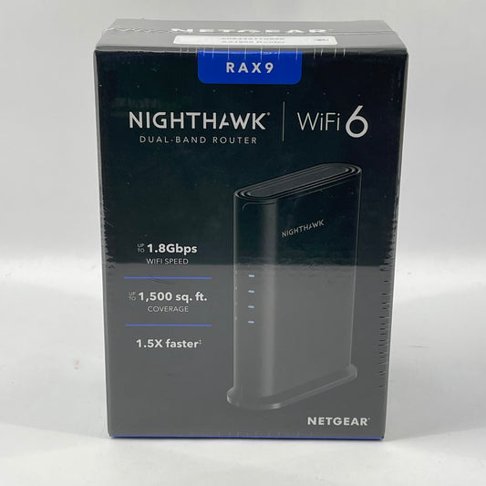 New NETGEAR Nighthawk AX1800 Dual Band Wireless Router RAX9-100PAS