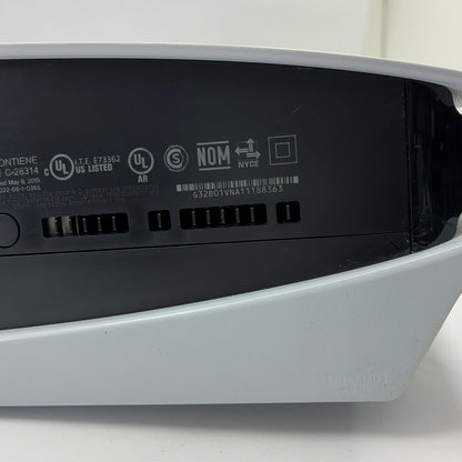 Sony PlayStation 5 Disc PS5 825GB White Console Gaming System CFI-1215A