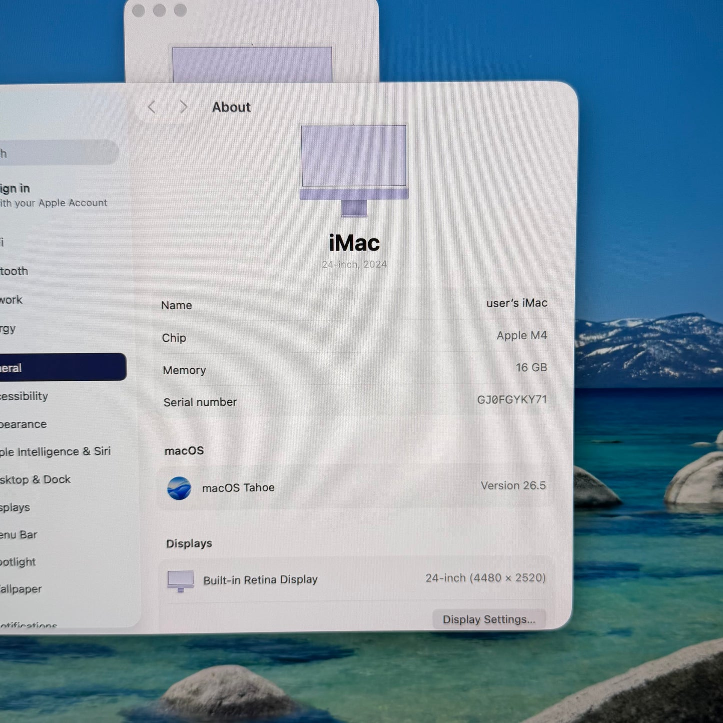 2024 Apple iMac 24" M4 10 Core 4.5GHz 16GB RAM 256GB SSD Purple A3137