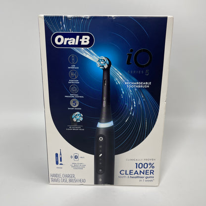 New Oral-B iO Series 5 Rechargeable Electric Toothbrush Black iO5 Black