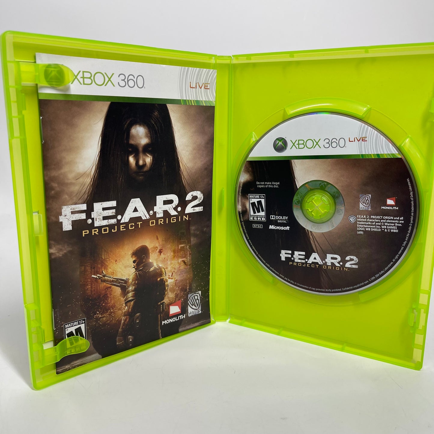 F.E.A.R. 2 Project Origin  (Microsoft Xbox 360,  2009)