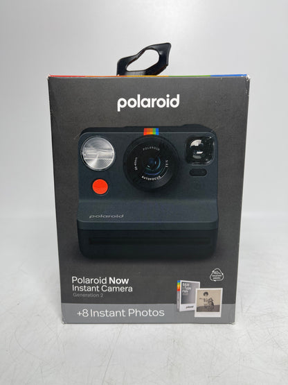 New Polaroid Now Instant Camera Generation 2 +8 Photos Bundle Black PRD006284