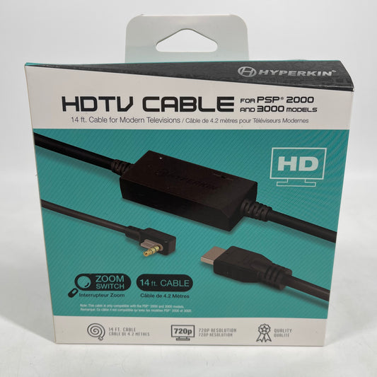 New Hyperkin 14" HDTV Cable For Sony PSP Model 2000 & 3000 HDMI Adapter M07409