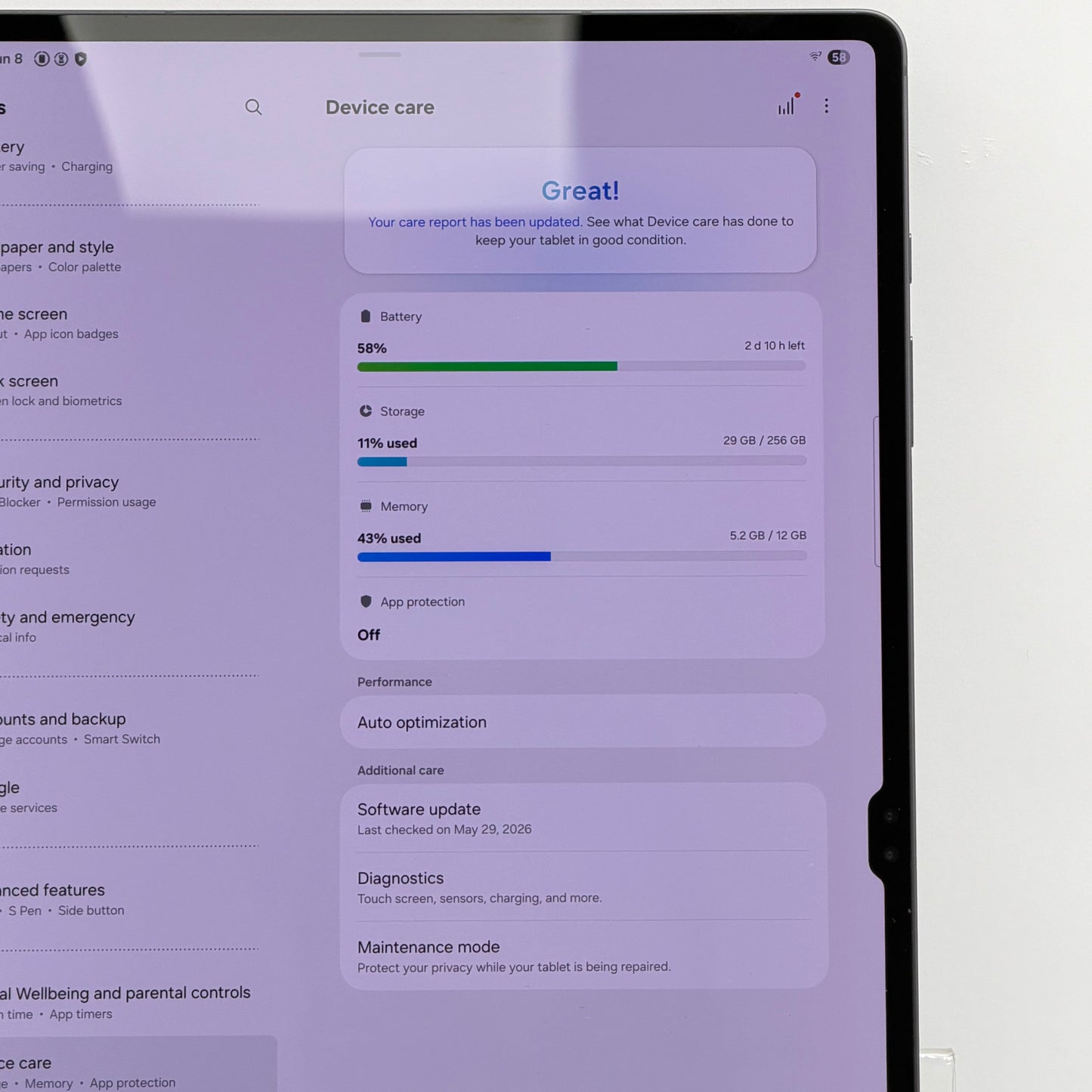 WiFi Only Samsung Galaxy Tab S9 Ultra 14.6" 256GB Graphite SM-X910