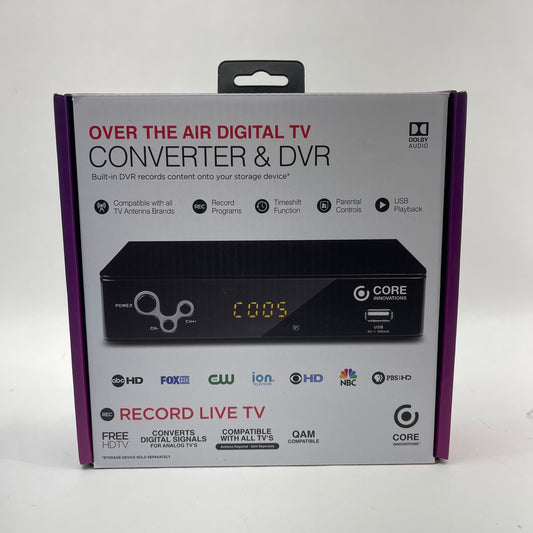 New Core Innovations Over The Air Digital TV Converter & DVR CTCB105