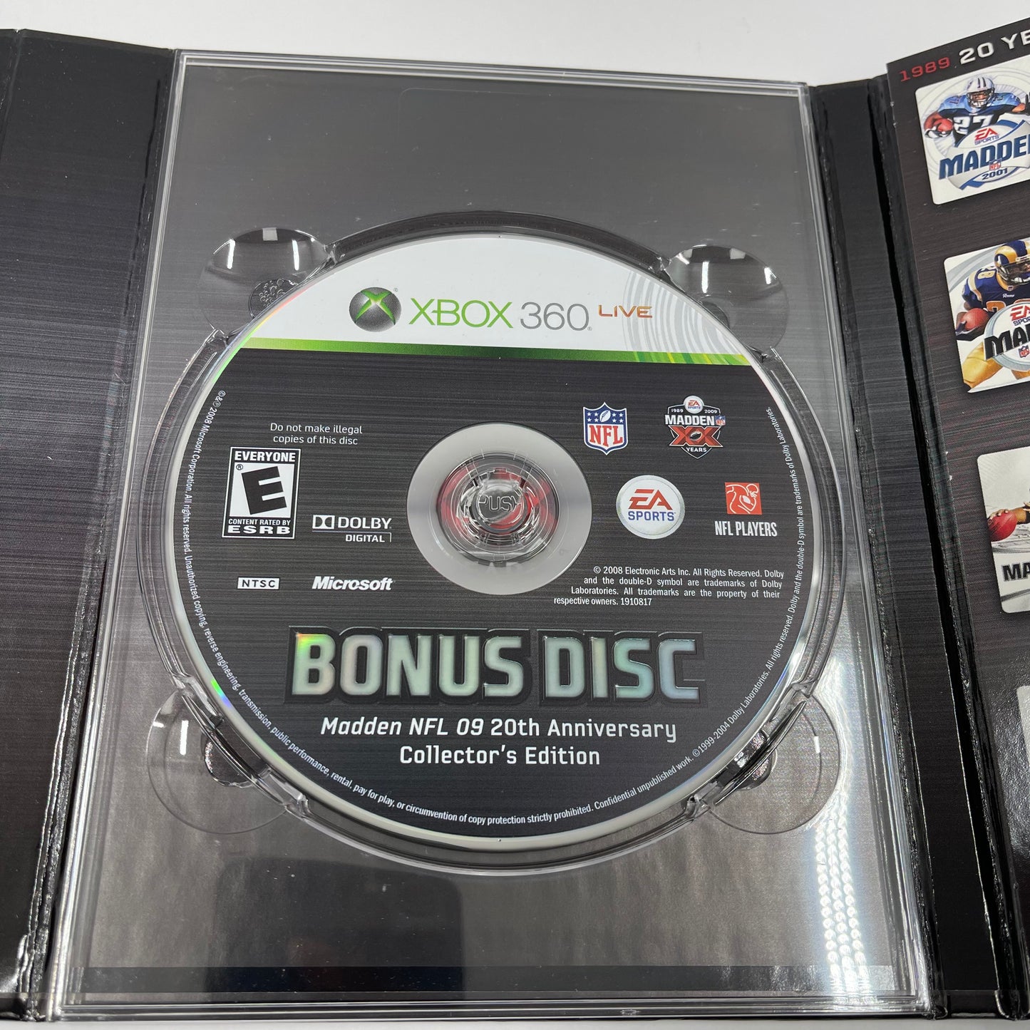 Madden 2009 20th Anniversary Edition (Microsoft Xbox 360, 2008)
