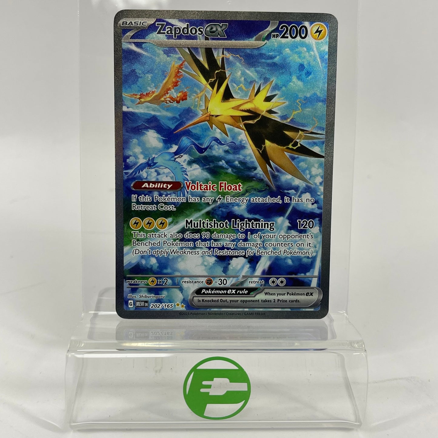 Pokémon TCG Scarlet & Violet 151 Zapdos ex #202 Trading Card 202/165