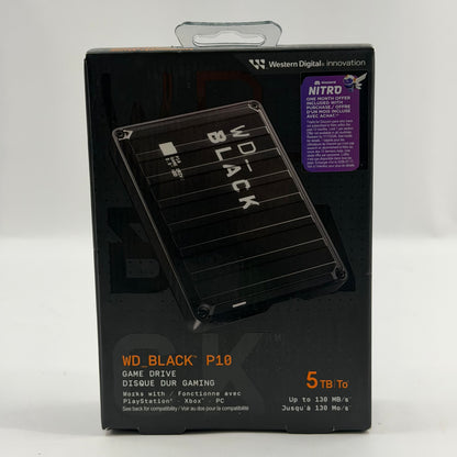 New Western Digital 2.5" WD_Black P10 5TB HDD WDBA3A0050BBK-0B