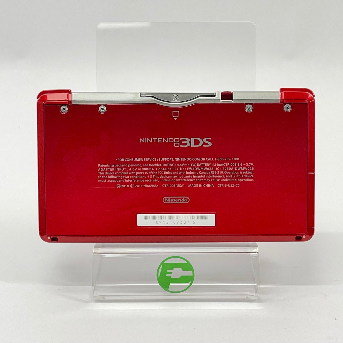 Nintendo 3DS Handheld Game Console CTR-001 Metallic Red