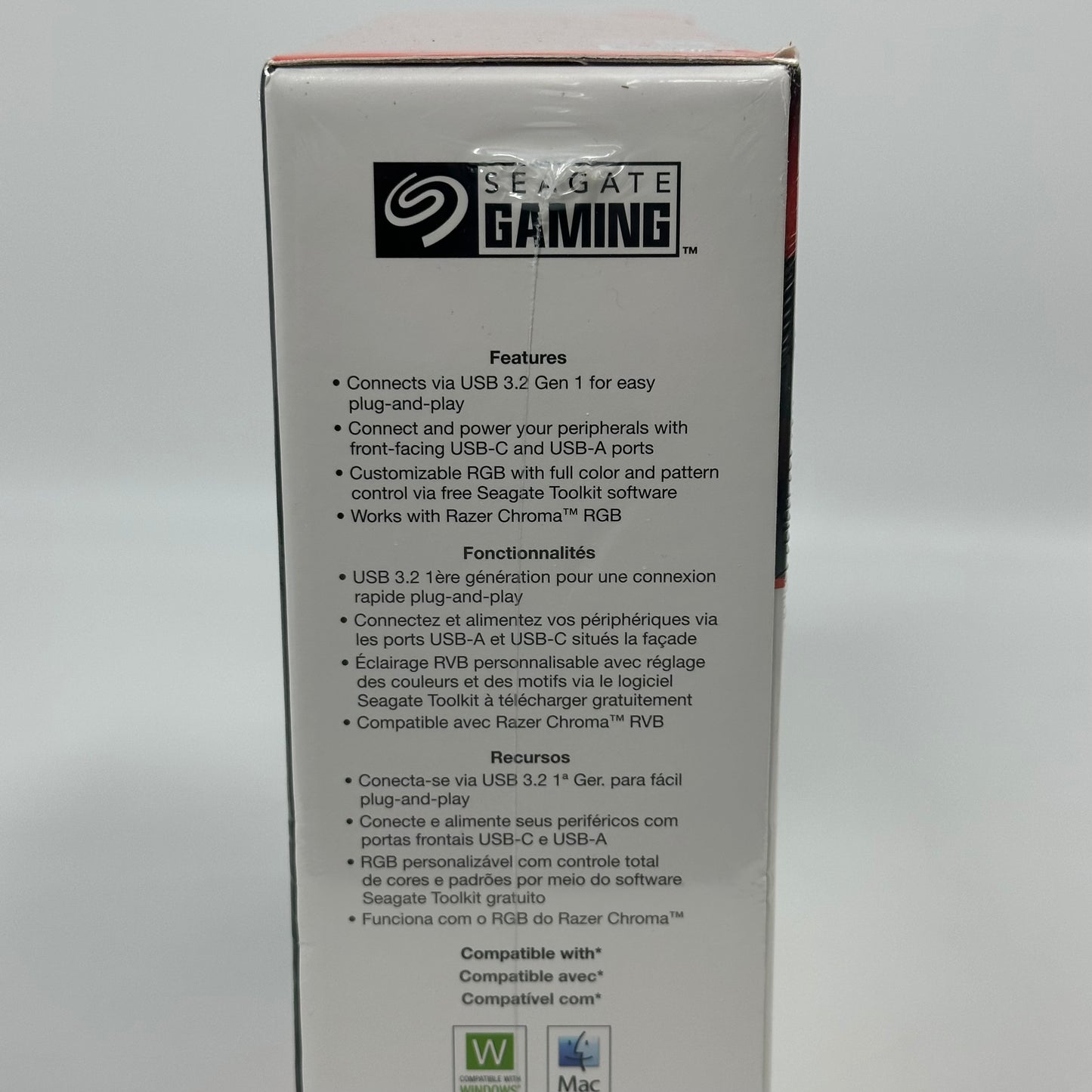 New Seagate FireCuda Gaming Hub 8TB External USB HDD Hub STKK8000400