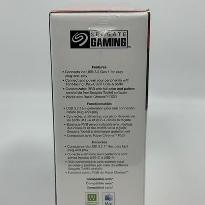 New Seagate FireCuda Gaming Hub 8TB External USB HDD Hub STKK8000400