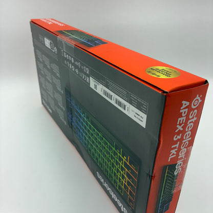 New SteelSeries Apex 3 TKL Black 64831 Gaming Keyboard For PC and Mac