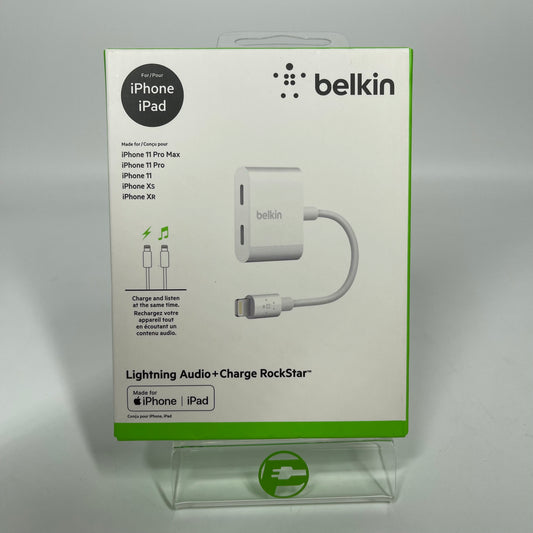 New Belkin Audio and Charge Adapter For iPhone Lightning