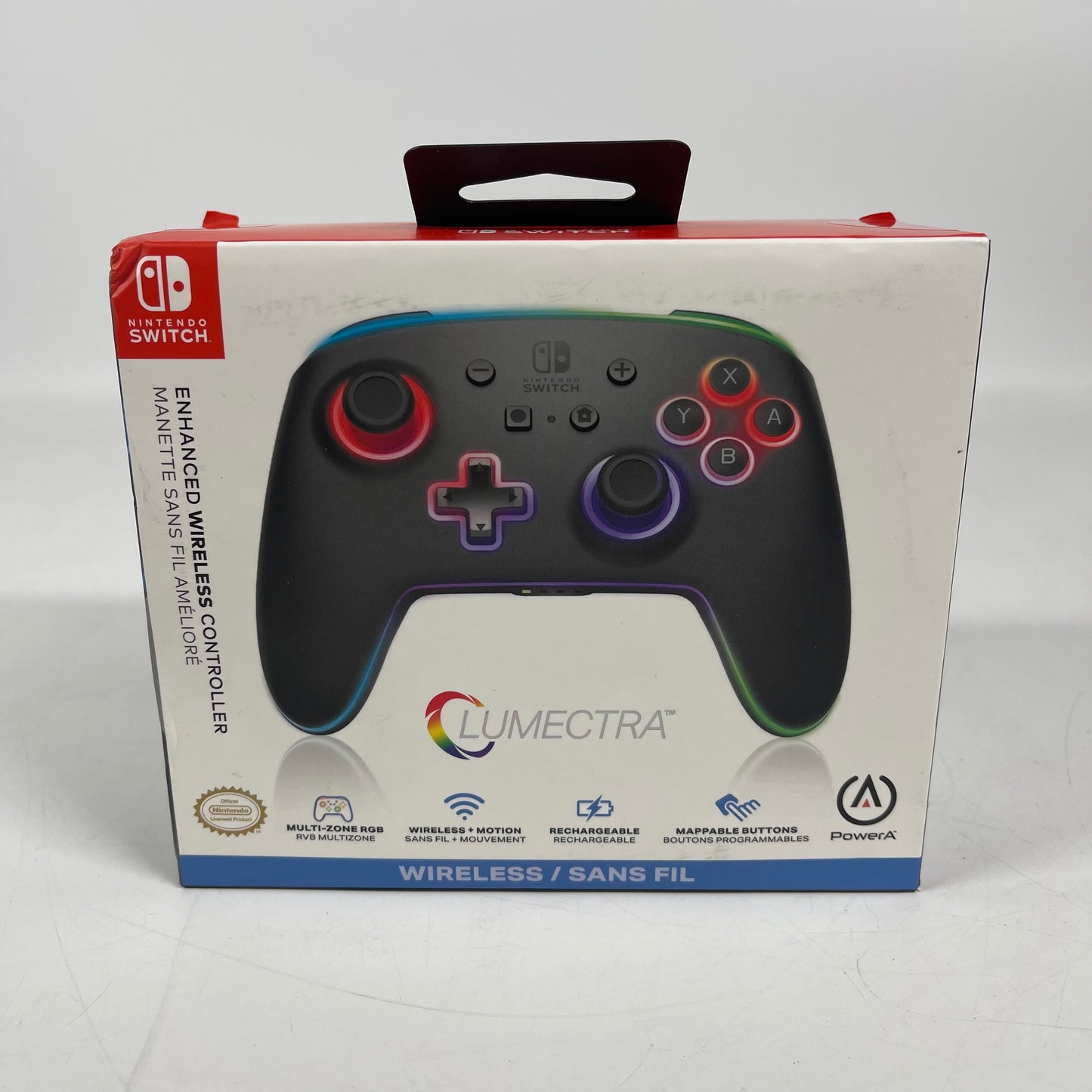 New PowerA Enhanced Wireless Controller Black 1522807-01 For Nintendo Switch