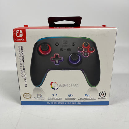 New PowerA Enhanced Wireless Controller Black 1522807-01 For Nintendo Switch