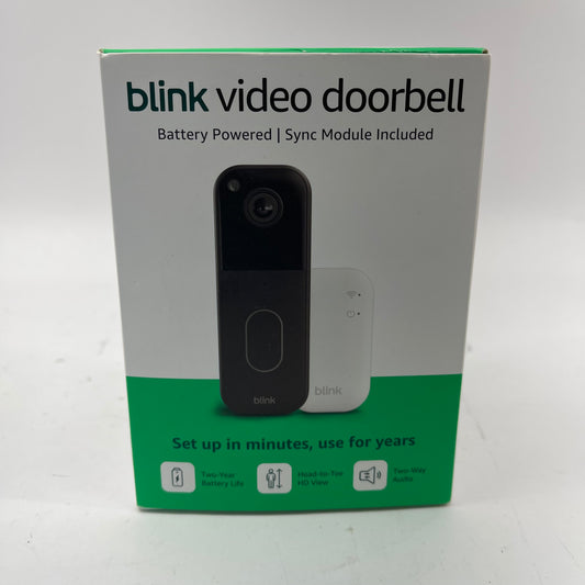 New Blink Video Doorbell 2nd Gen + Sync Module Black B0DGQZ8JZK