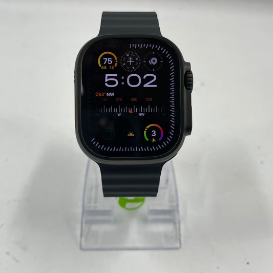 Unlocked Apple Watch Ultra 2 49MM Black Titanium Black Ocean Band A2986