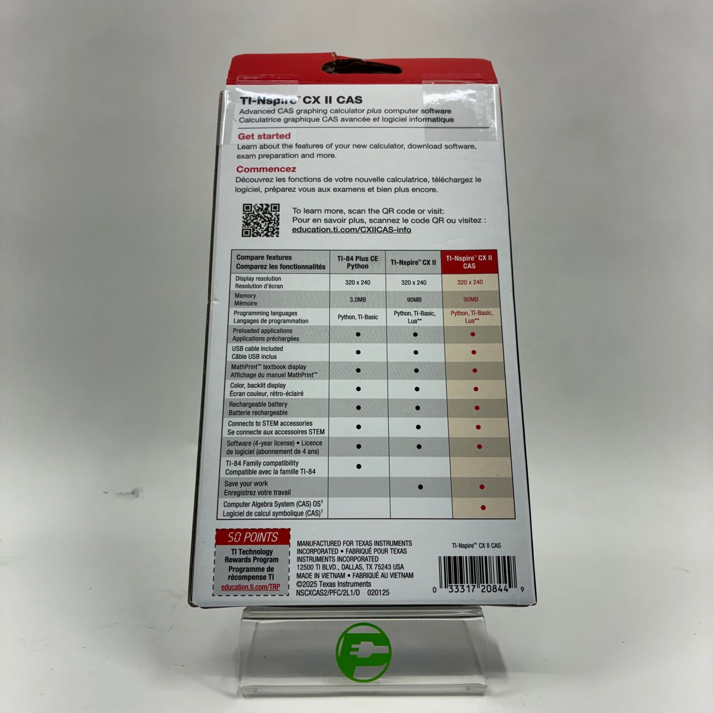 New Texas Instruments TI-Nspire CX CAS II Graphing Calculator Shelf Wear