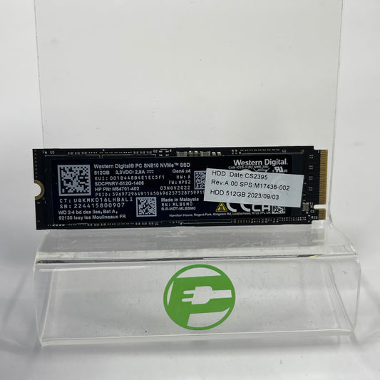 Western Digital WD SN810 512GB 2280mm M.2 NVMe Gen 4.0 x 4 SSD M54701-402