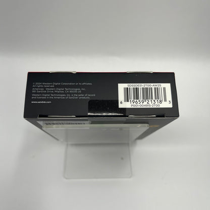 New SanDisk Portable Extreme Portable SSD 2TB 2TB USB-C SSD SDSSDE51-2T00-AW25