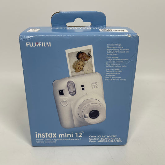 New Fujifilm Instax Mini 12 Instant Film Camera Clay White 16806274
