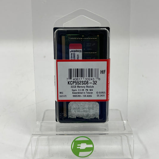 New Kingston DDR5 SODIMM 32GB (1x32GB) RAM DDR5 5200MHz KCP552SD8-32