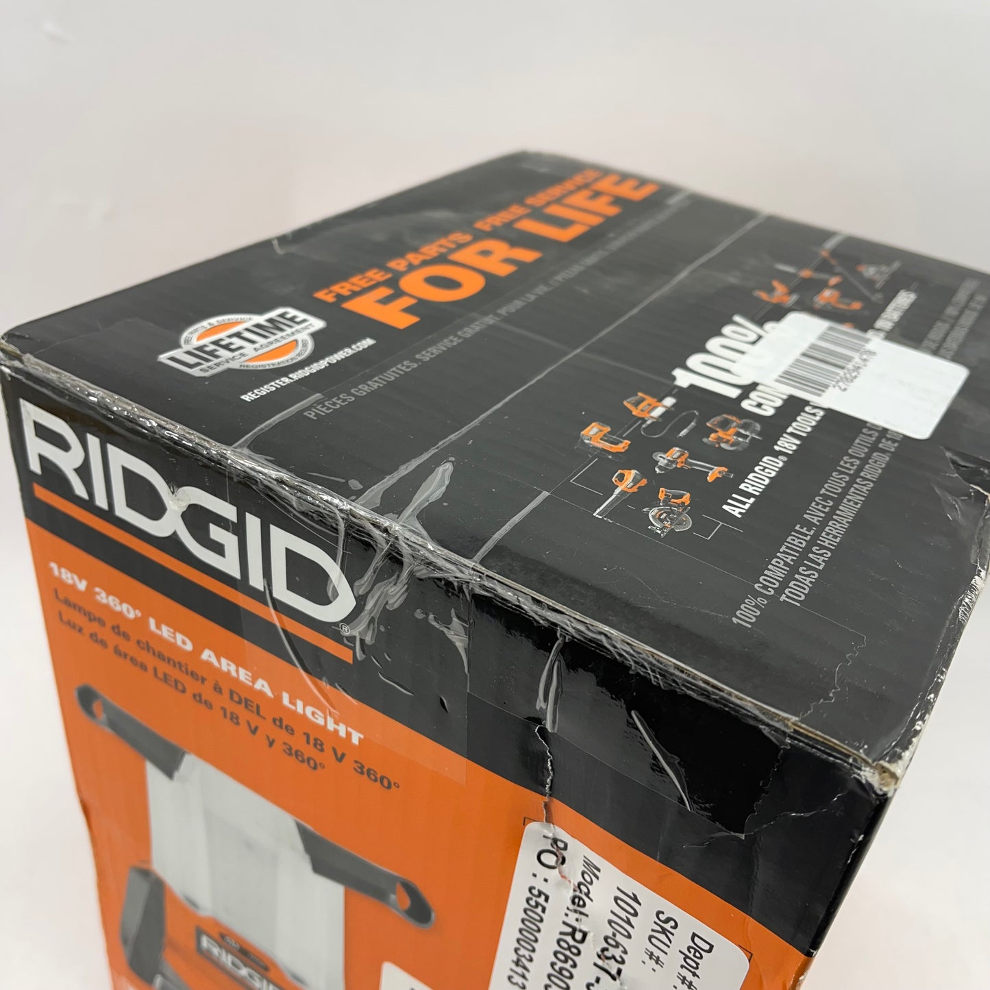 New Ridgid R86903B 18V Cordless 360 LED Area Light