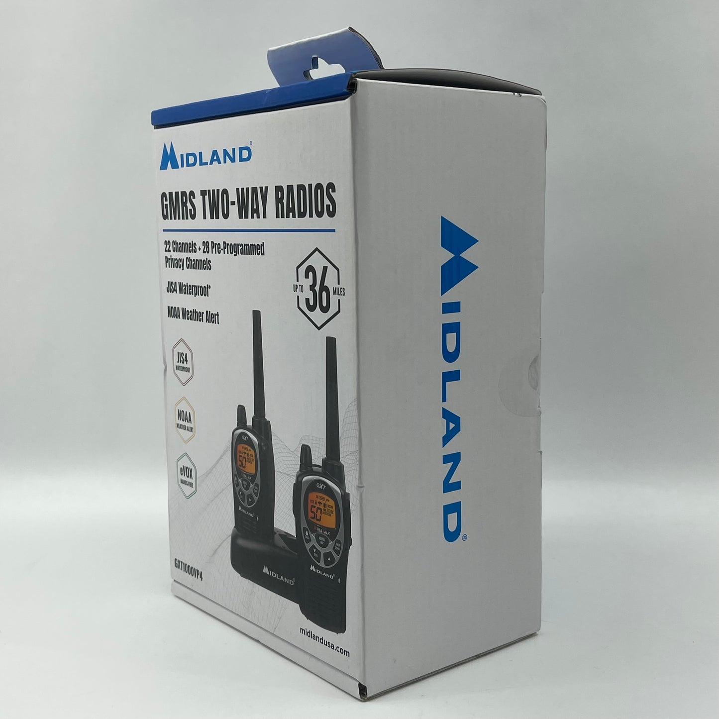 New Midland GMRS Two-Way Radios Walkie Talkie GXT1000VP4
