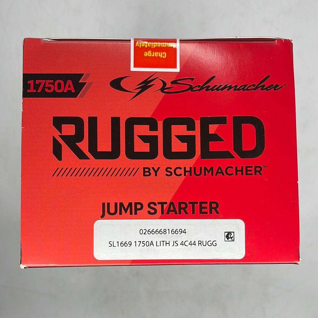 New Schumacher SL1669 1750A 12V  Rugged Jump Starter and Portable Power Pack