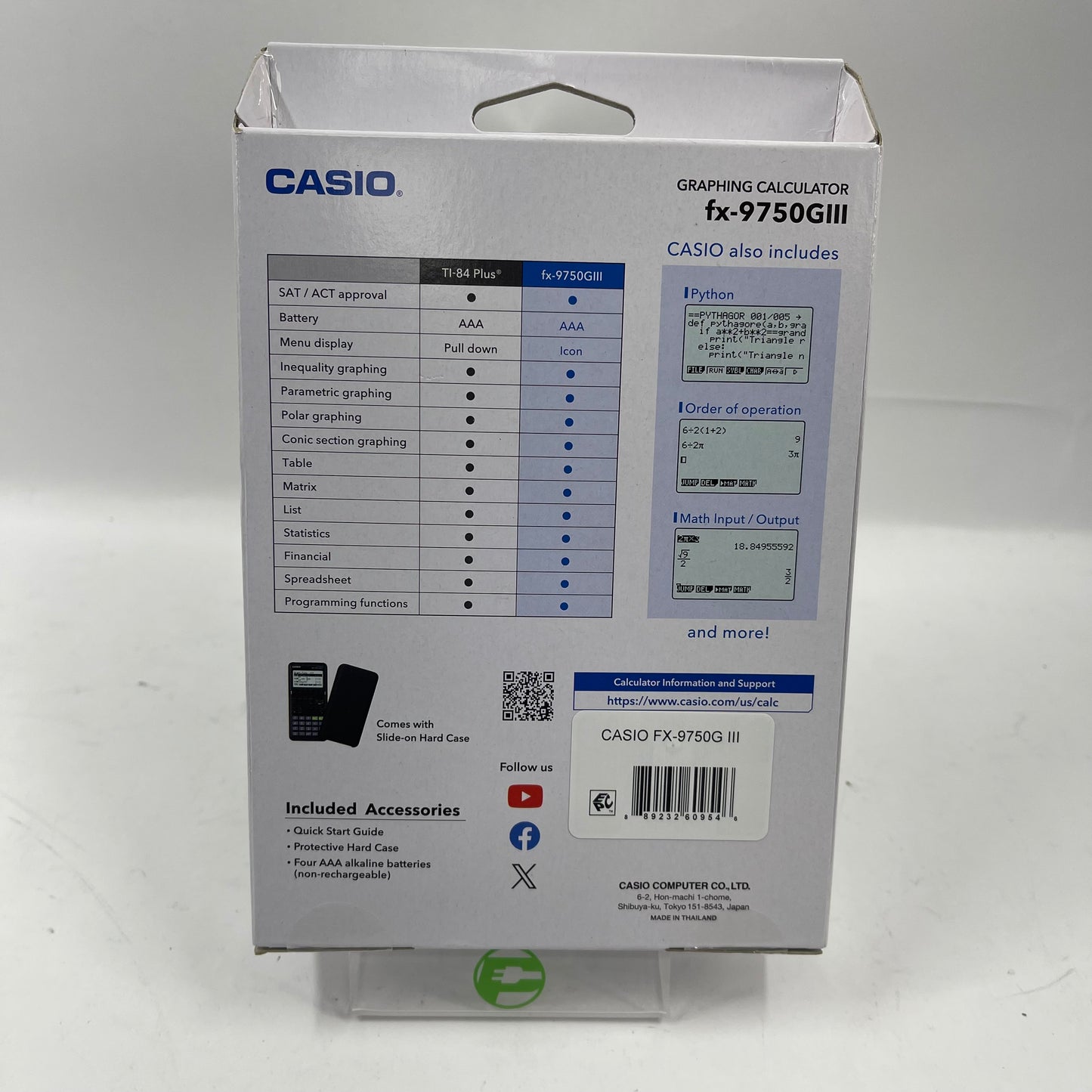 New Casio FX-9750GIII Graphing Calculator
