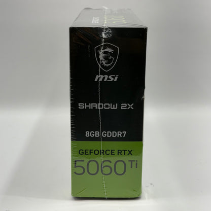 New MSI GeForce RTX 5060 Ti SHADOW 2X OC 8GB GDDR7 Graphics Card 602-V536-023