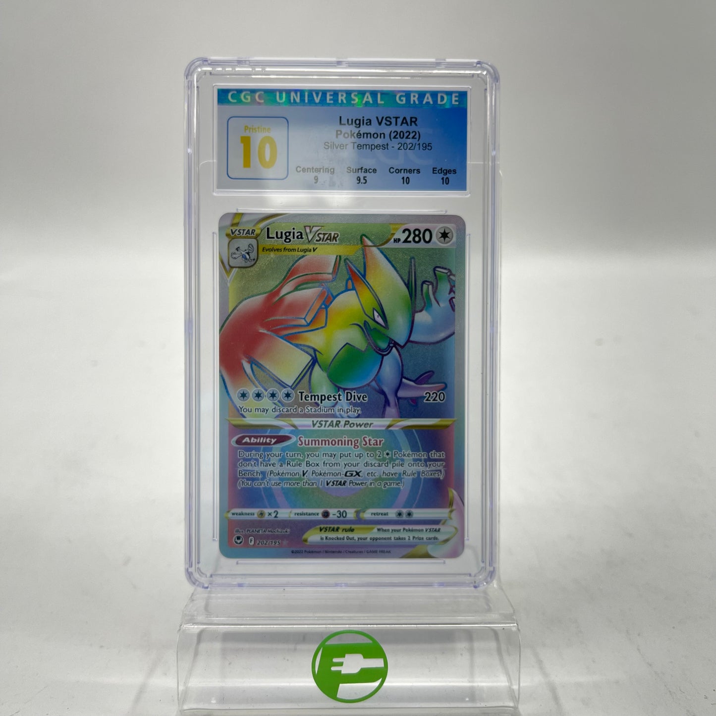 Pokémon TCG Lugia VSTAR #202 Silver Tempest Trading Card 202/196 CGC 10 Pristine