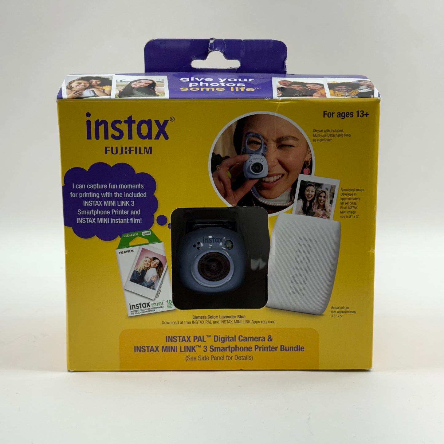 New Fujifilm Instax PAL Camera & Mini Link 3 Smartphone Printer Bundle 600023987