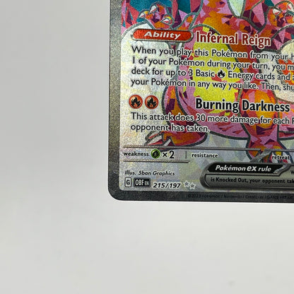 Pokemon TCG Obsidian Flames Charizard ex #215 Trading Card 215/197