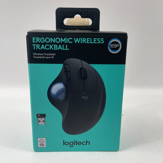 Logitech Ergonomic Wireless Trackball Mouse Mouse 910-006610
