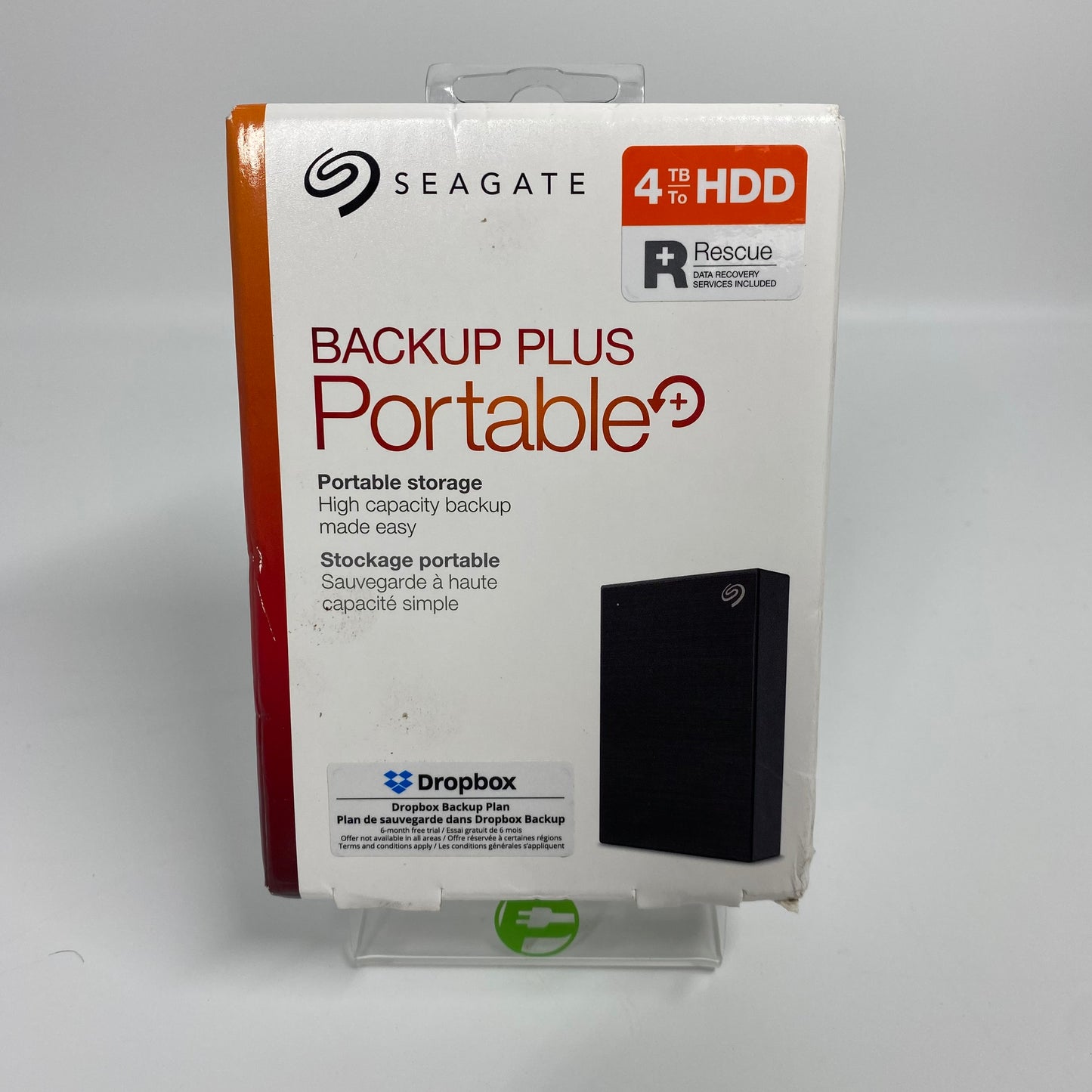 New Seagate Backup Plus 4TB Portable External USB 3.0 HDD STHP4000400