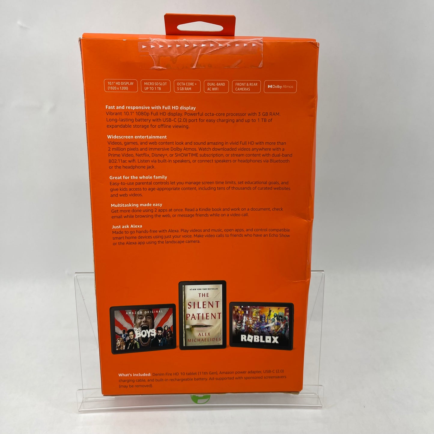 New WiFi Only Amazon Kindle Fire HD 10 11th Gen 32GB Denim