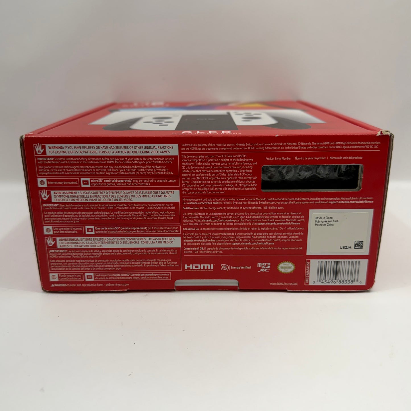 Nintendo Switch OLED Console Gaming System HEG-001 White