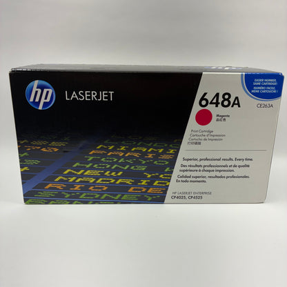 New HP 648A CE263A Magenta Ink Cartridge