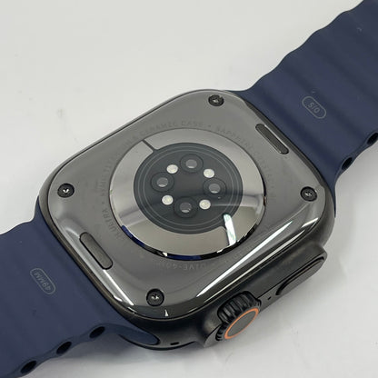 Unlocked Apple Watch Ultra 2 49MM Black Titanium Anchor Blue Ocean Band