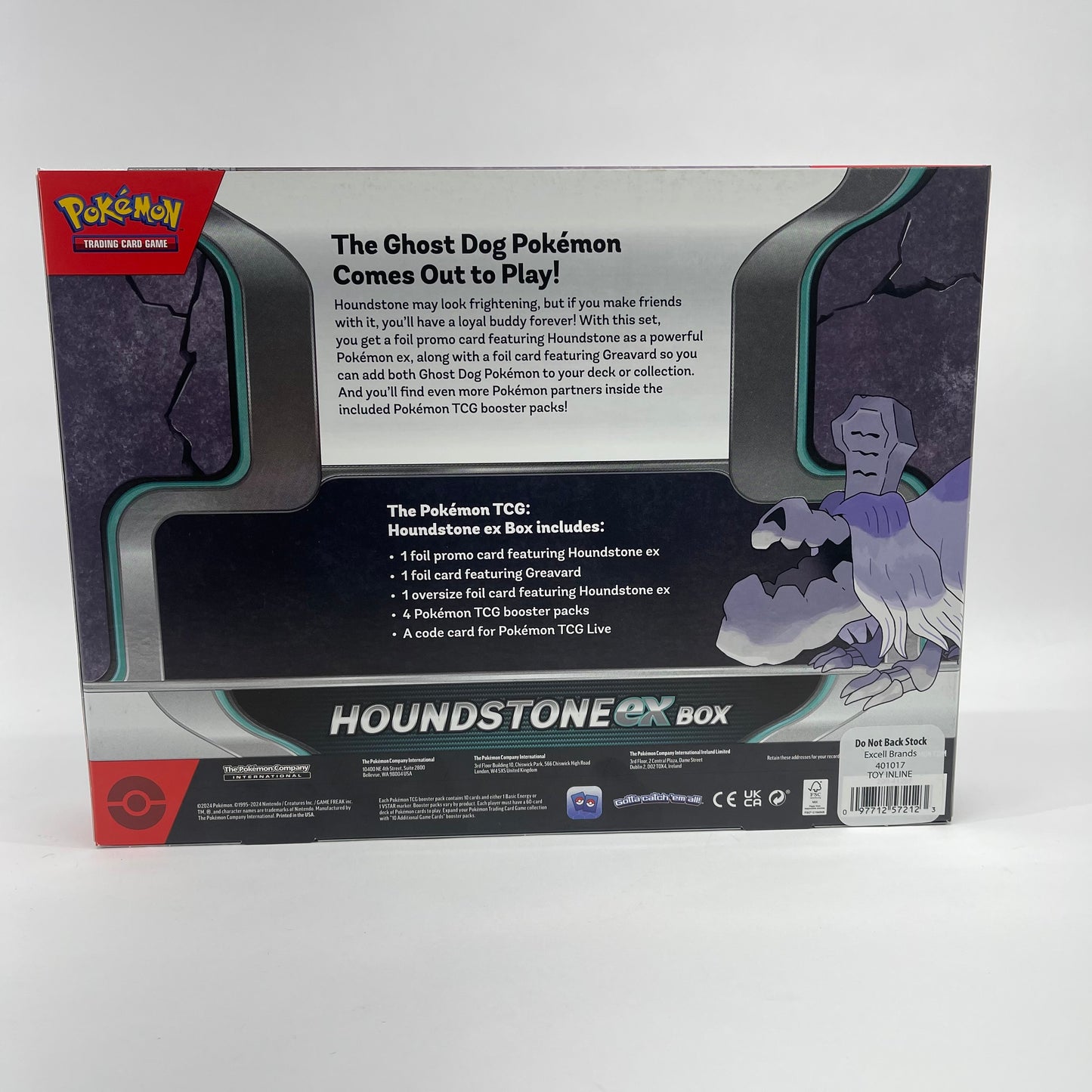 New Pokemon TCG Houndstone Ex Box Trading Cards 290-41297