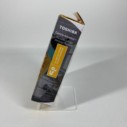 New Toshiba Portable Canvio Advance Plus 2TB External HDD DTCA20 Yellow