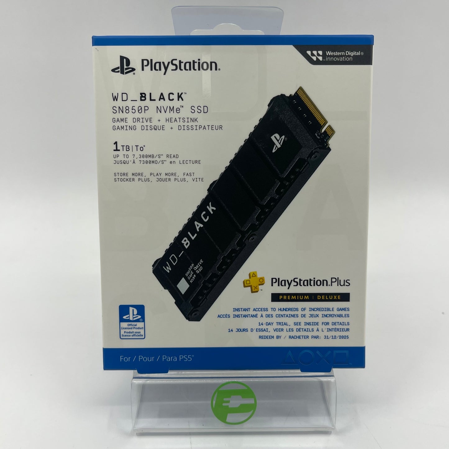 New Playstation Western Digital SN850P 1TB Solid State Drive WDBBYV0010BNC-WRSN