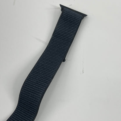 Factory Unlocked Apple Watch Series 10 46MM Jet Black Aluminum Blue Sport Loop